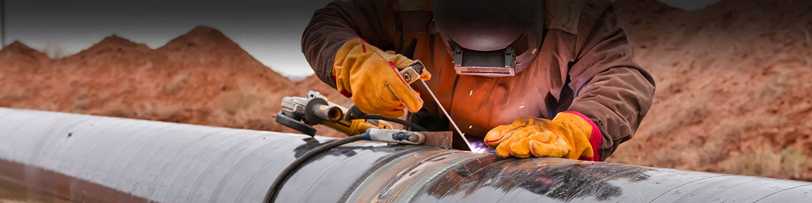 Banner de soldagem de tubulação NDT